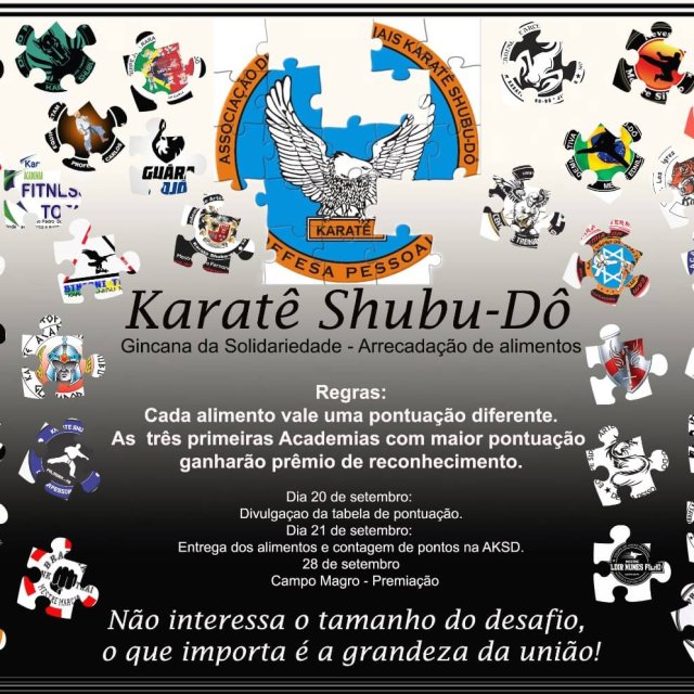 Gincana Solidária Shubu-dô. (Arrecadações de Alimentos)